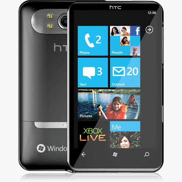 3d model htc hd7 - HTC HD7 by RicardoAfonso